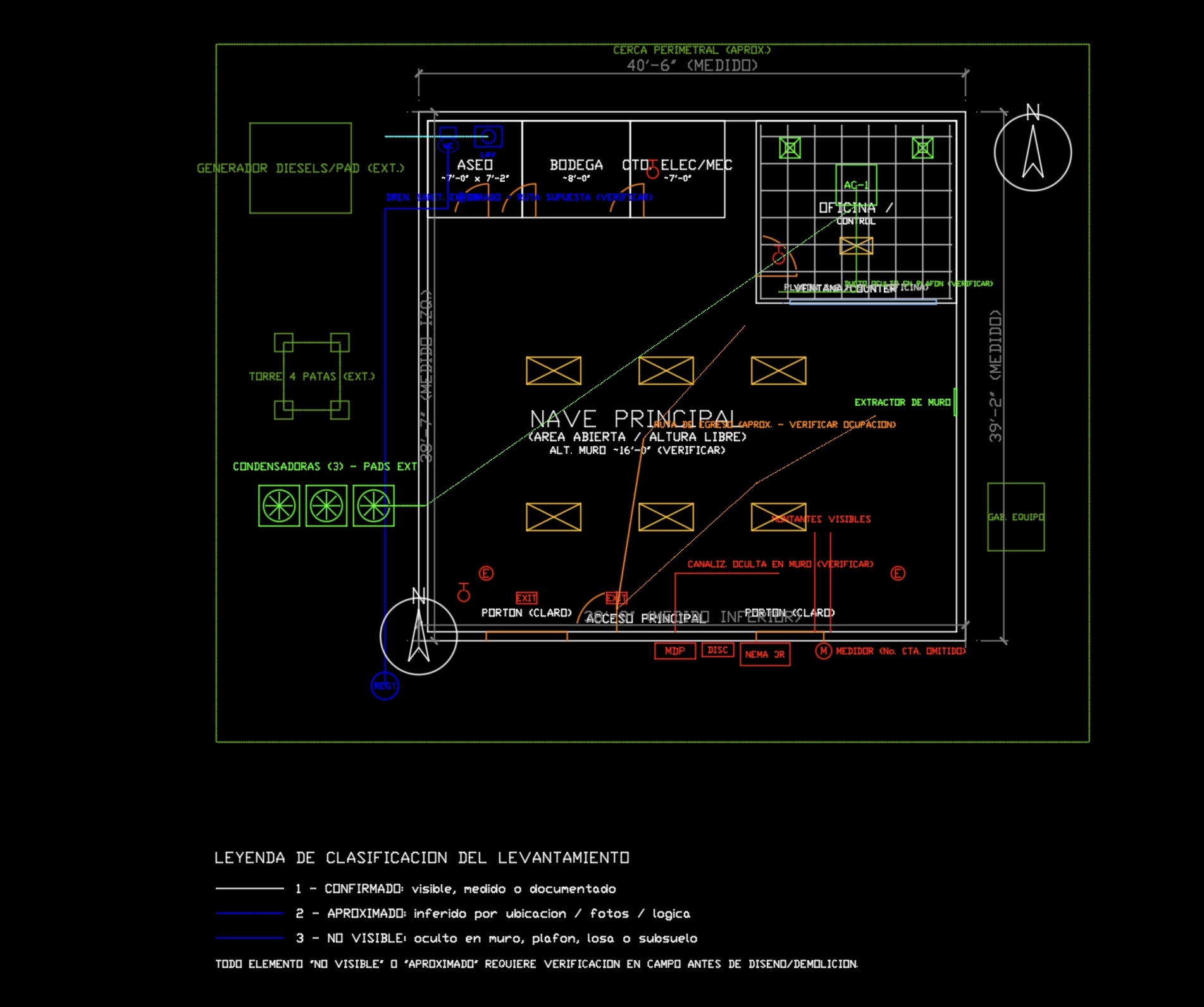 Plano AutoCAD Nave Principal